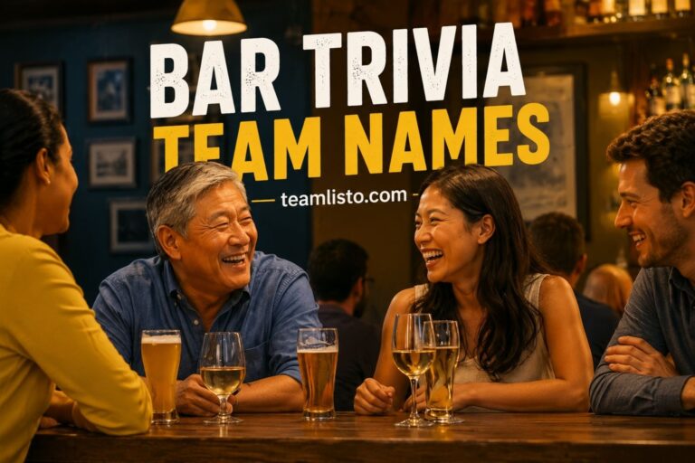 bar trivia team names