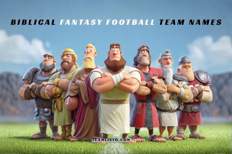 biblical fantasy football team names