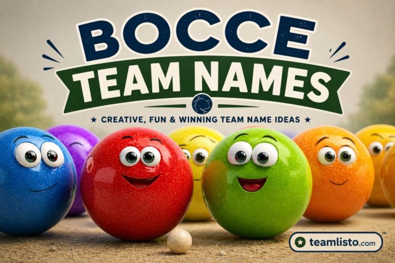 bocce team names