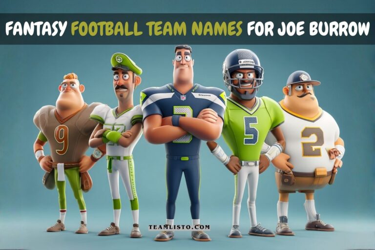 fantasy football team names for joe burrow