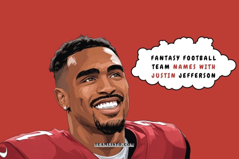 fantasy football team names with justin jefferson