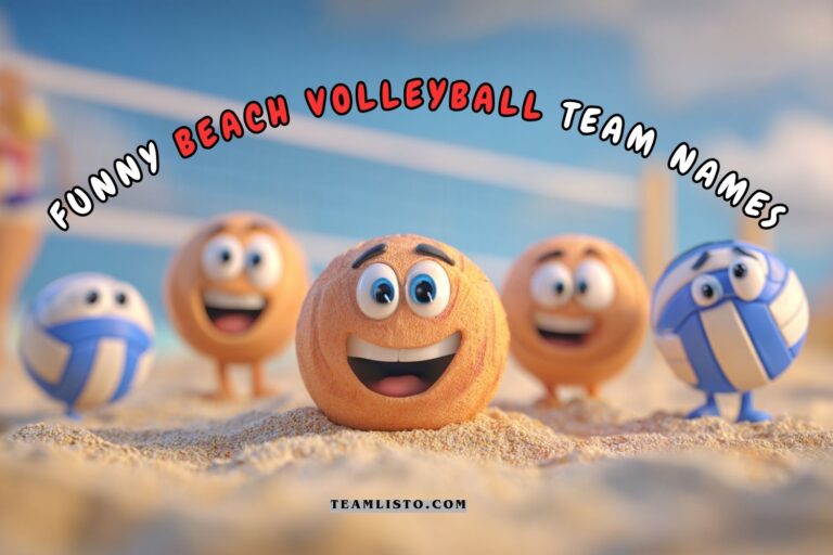 funny beach volleyball team names