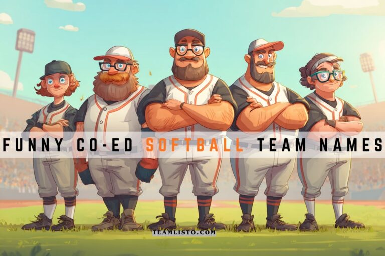 funny co ed softball team names