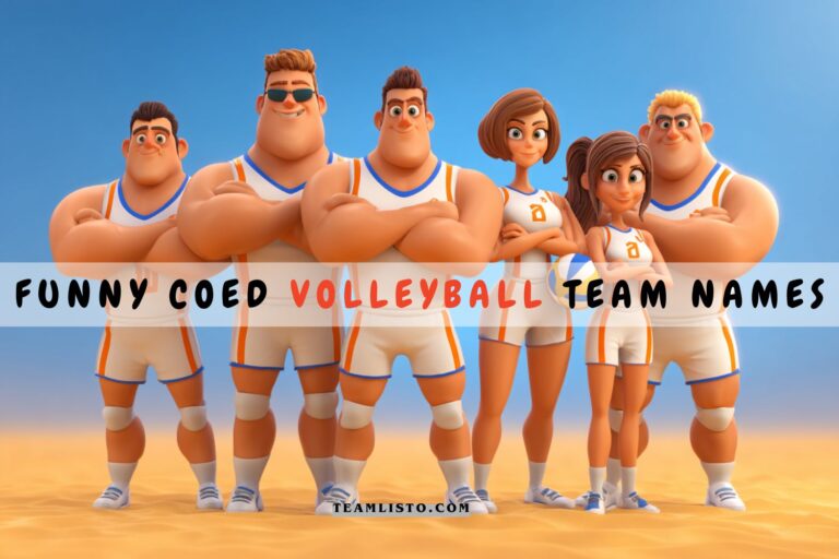 funny coed volleyball team names
