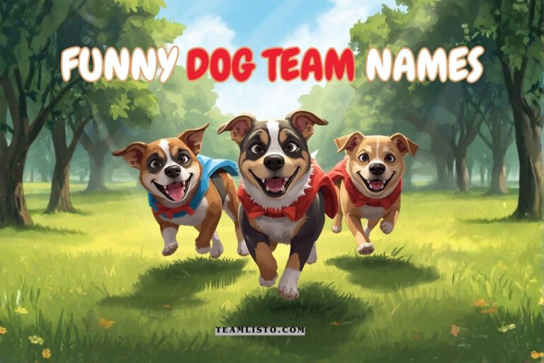 funny dog team names