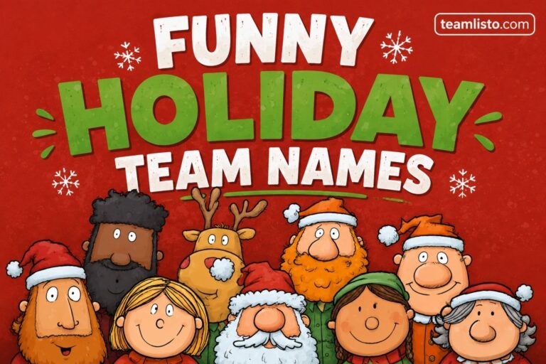 funny holiday team names