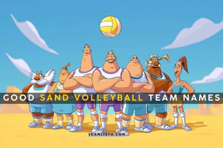 good sand volleyball team names