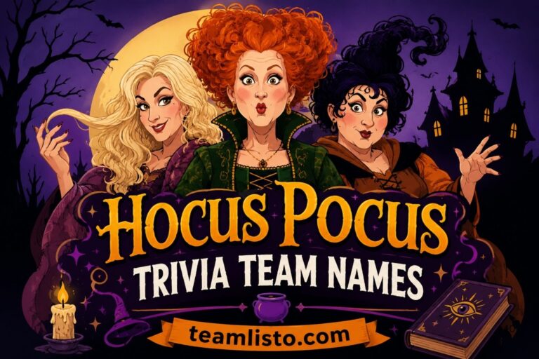 hocus pocus trivia team names