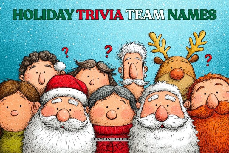 holiday trivia team names