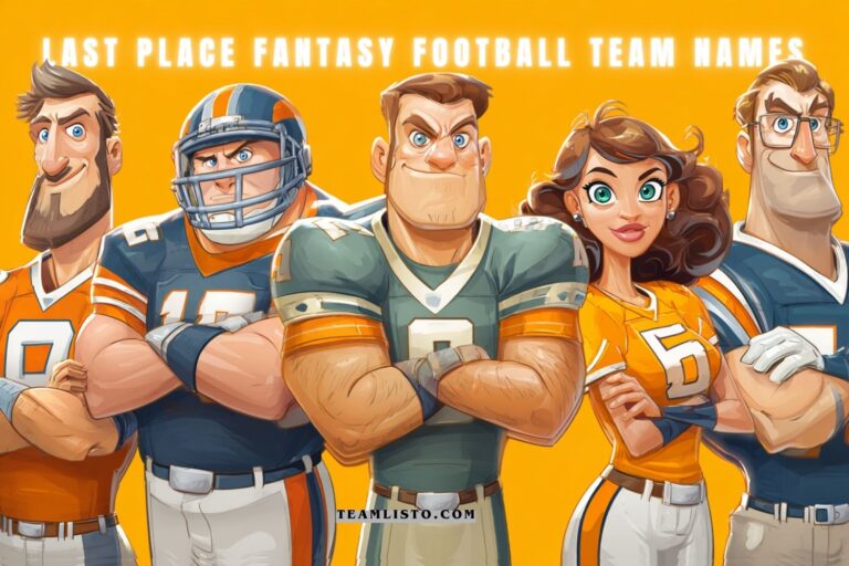 last place fantasy football team names