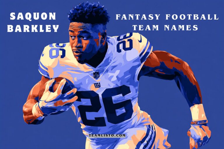 saquon barkley fantasy football team names