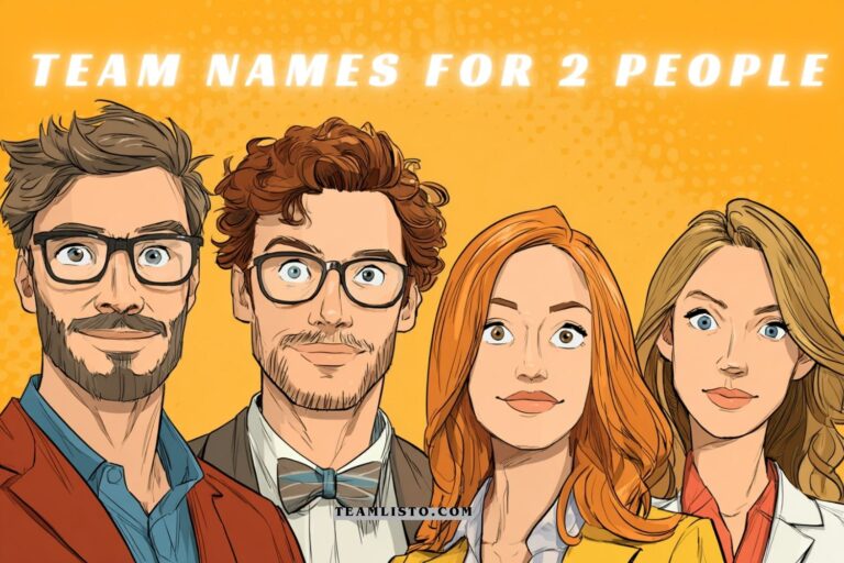 team names for 2 people