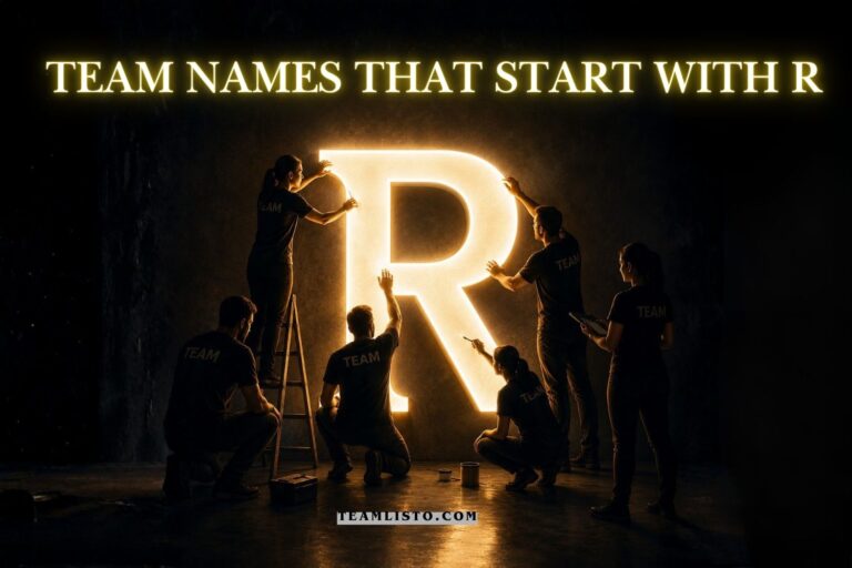 team names that start with r