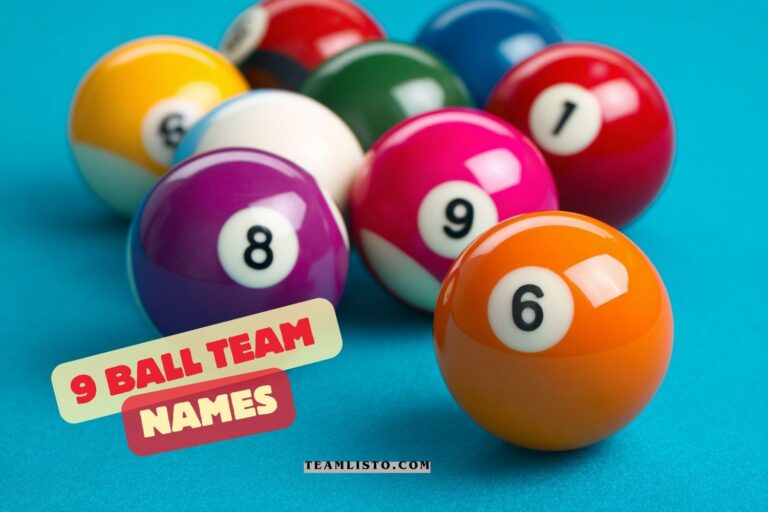 9 ball team names