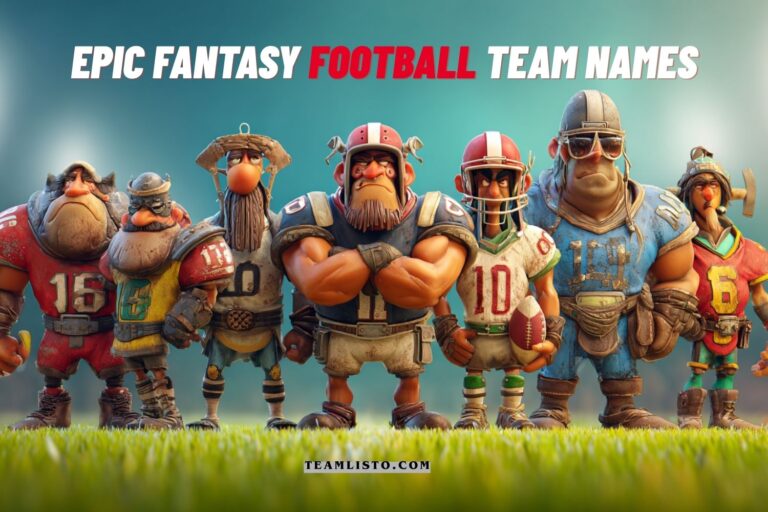 epic fantasy football team names