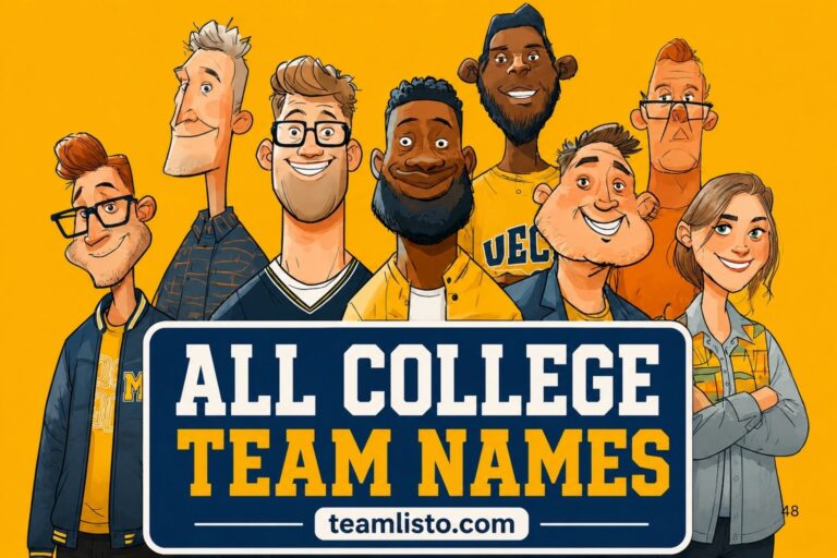 all college team names